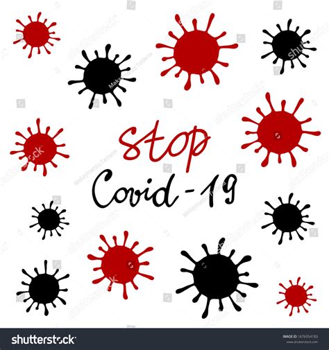 Stop Covid19 Banner Template Infection Prevention เวกเตอร์สต็อก ปลอด