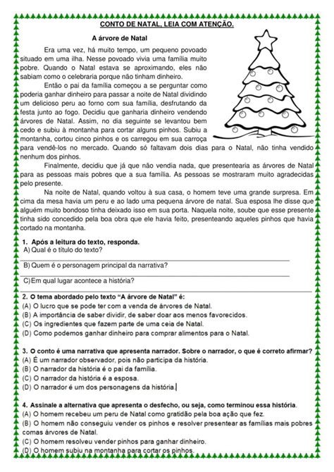 3º ao 5º ano - Natal -Atividades de l. portuguesa e matemática - Prof ...
