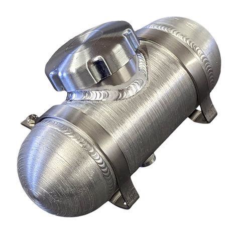 4x8 Center Fill Round Spun Aluminum Gas Tank 34 Gallon 1 8 Npt