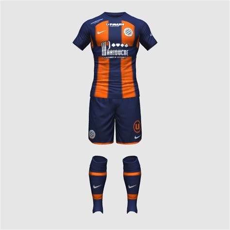 Montpellier Home 2023 24 FIFA 23 Kit Creator Showcase