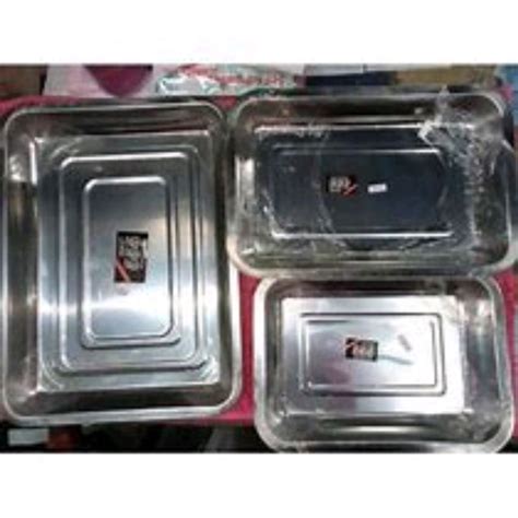 Jual PROMO Nampan Stainless Persegi Nampan Baki Stainless Ukuran