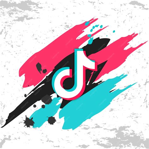 Premium Vector | Tiktok background with splash tiktok color on the ...