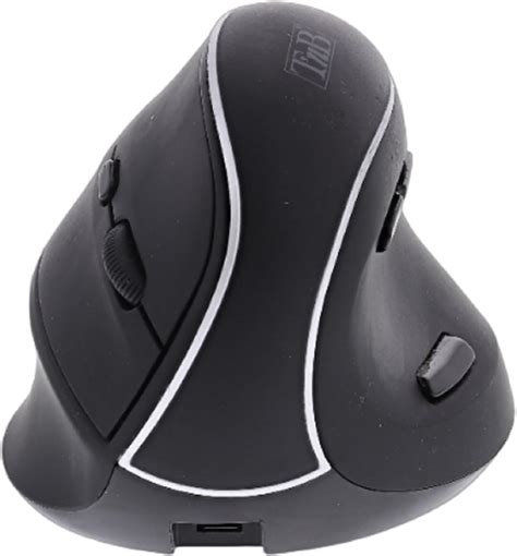 T Nb Souris Sans Fil Ergonomique Verticale Rechargeable Double