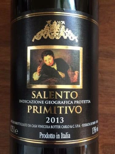 2013 Conte Ottavio Piccolomini Salento Primitivo Vivino US