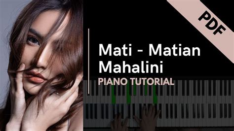 Mati Matian Mahalini Piano Tutorial Not Angka YouTube