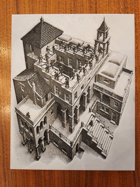 M. C. Escher's Ascending and Descending - HueForge by Jon | Download ...