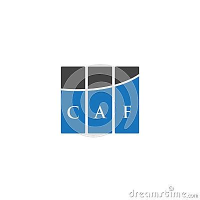 CAF Letter Logo Design On BLACK Background. CAF Creative Initials ...