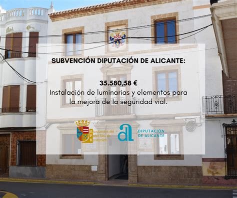 SUBVENCIÓN SEGURIDAD VIAL DIPUTACIÓN DE ALICANTE Ajuntament Poble Nou