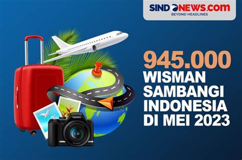 Sindografis Meningkat 945000 Wisman Datang Ke Indonesia Pada Mei 2023