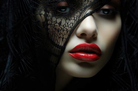 Premium AI Image | Elegant portrait of a mysterious girl masquerade ...