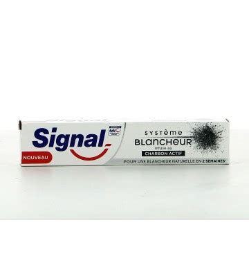 Dentifrice Signal Systeme Blancheur Charbon Actif Ml Supermarch