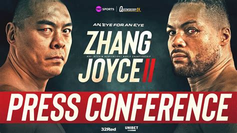 Live Press Conference Zhilei Zhang Vs Joe Joyce 2 Youtube