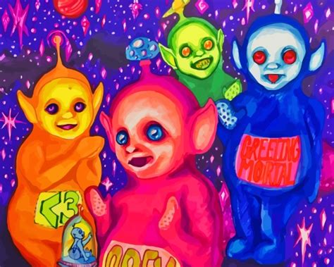 Scary Teletubbies - 5D Diamond Painting - DiamondPainting5d.SHOP