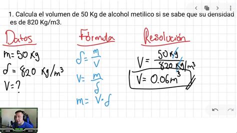 Densidad Física Ejercicios resueltos YouTube