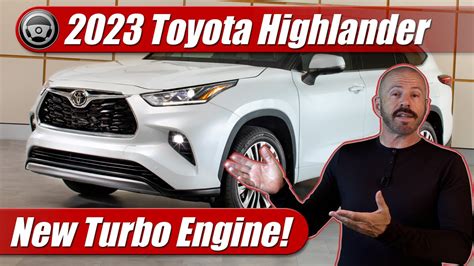 Whats New 2023 Toyota Highlander Turbo Youtube