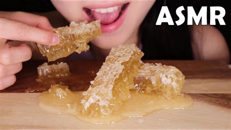 Asmr Eating No Talking Raw Honeycomb 벌집꿀 리얼사운드 먹방 蜂の巣 食べる Extremely Sticky Sounds Abbey