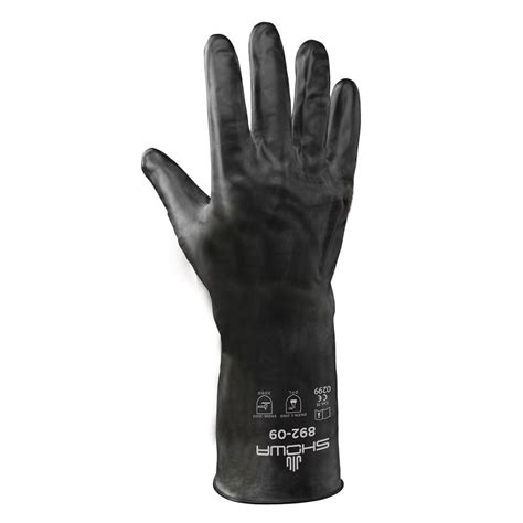 Showa Acid And Chemical Resistant Fluoroelastomer Rubber Work Gloves