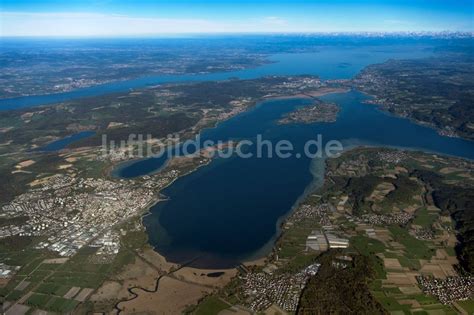 Luftaufnahme Steckborn Seen Kette Und Uferbereiche Des Sees Untersee