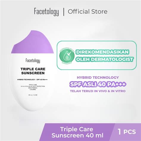 Promo FACETOLOGY Triple Care Sunscreen HYBRID Kota Tangerang