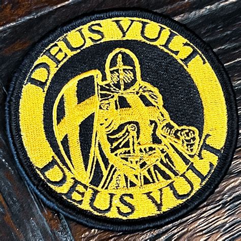 Western Chauvinism Deus Vult Crusader Patch Dedicated To Making As