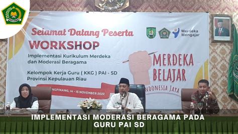 Implementasi Moderasi Beragama Pada Guru PAI SD YouTube