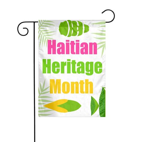 Haitian Heritage Month Haiti Pride 2024 Flags Garden Flag Double Sided