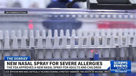 FDA approves new epinephrine nasal spray to treat severe allergic reactions