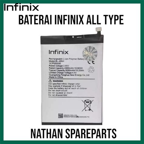 Jual BATRE BATRAI BATTERY INFINIX ALL TYPE Hot Play Hot S Hot Play Hot Play Hot