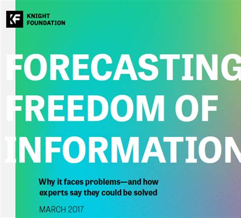 Forecasting freedom of information – Knight Foundation