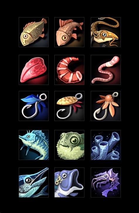 Rpg Fishing Icons Game Icon Game Inspiration Rpg