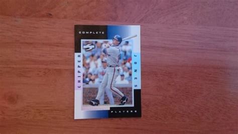 CHIPPER JONES 1998 PINNACLE PROMO CARD 9B ATLANTA BRAVES EBay