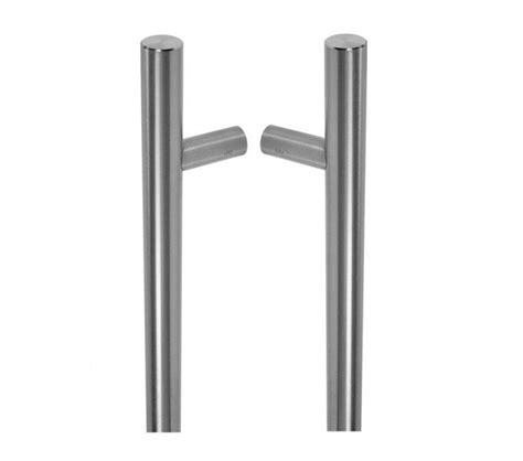 Coastal BLU Inline Round Bar Pull Handle 1200mm Fix 316 Satin