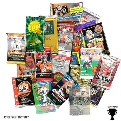 NFL Football Card Packs Decade Bundle: Includes 5 Packs of - Etsy