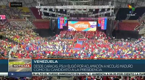 Pdte Nicolás Maduro fue elegido como candidato por la militancia