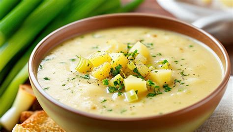 Délicieuse recette de potage au poireau et pomme de terre