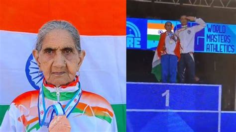 Watch Proud Moment Of Of 94 Year Old Bhagwani Devi Dagar Winning Gold