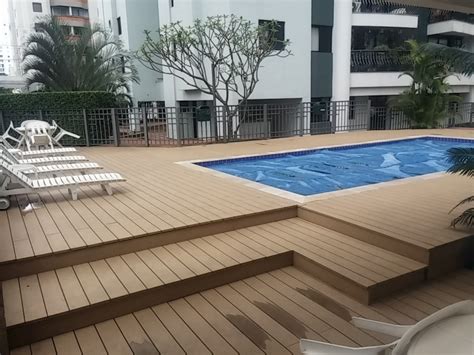 Deck De Madeira Para Piscina De Fibra Winpoint Cotanet