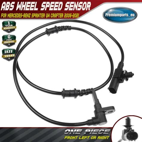 Abs Wheel Speed Sensor Front For Mercedes Benz Sprinter Vw Crafter