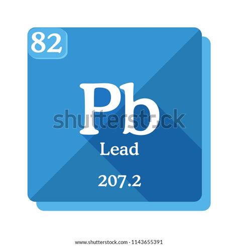 Lead Pb Element Periodic Table Flat Stock Vector (Royalty Free) 1143655391