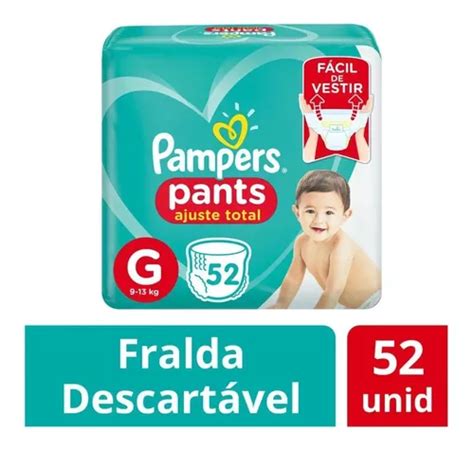 Fraldas Pampers Pants Ajuste Total G Frete grátis