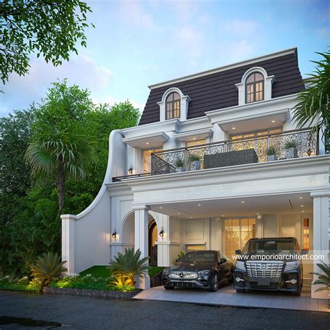 Desain Tampak Depan 2 Rumah Klasik Modern 2 5 Lantai Bapak HNR Di