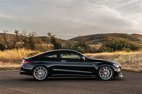 Mercedes Benz C63s Amg W205 Black With Forgeline Gt1 5 Lug Aftermarket Wheels Wheel Wheel Front