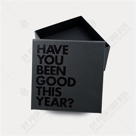 Matte Black Rigid Box With Black Foil Dy Printing Box