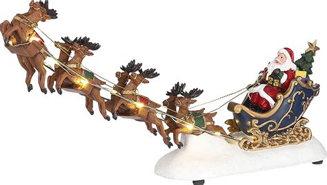 Luville Santa Sleigh Battery Operated Weihnachtshäuser