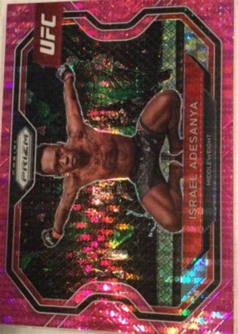 Israel Adesanya 2021 Prizm UFC 120 Pink Pulsar 42 PSA 10 Price Guide