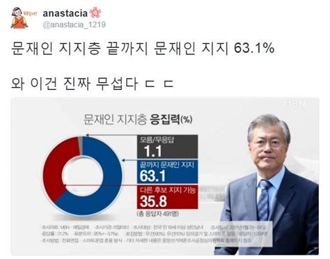 문재인 지지층의 응집력 인스티즈instiz 이슈 카테고리