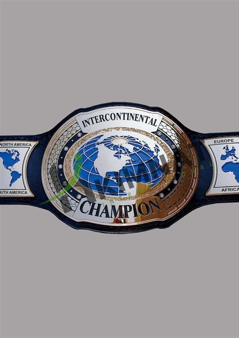 WWE INTERCONTINENTAL CHAMPIONSHIP Replica Wrestling Title Black Belt ...