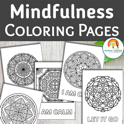 Mindfulness Coloring Pages