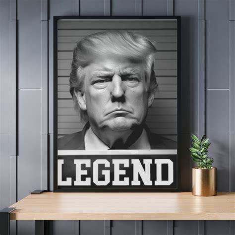 President Trump Mugshot Printable Art Digital Download for - Etsy