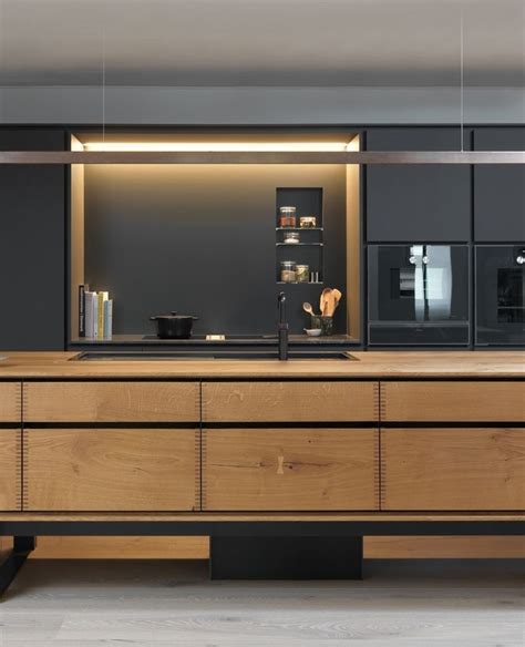 Bespoke Kitchen Crafted In Dinesen HeartOak Planks Wall Shelving